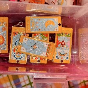 Colorful Tarot Card Charms